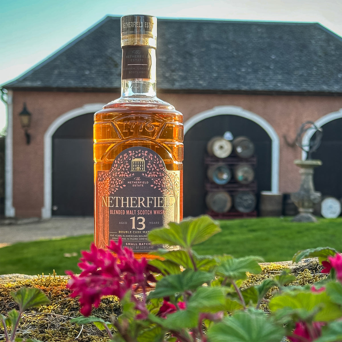 A Botle of Netherfield Blended Malt Scotch Whisky. Doule Cask, PX cask finish